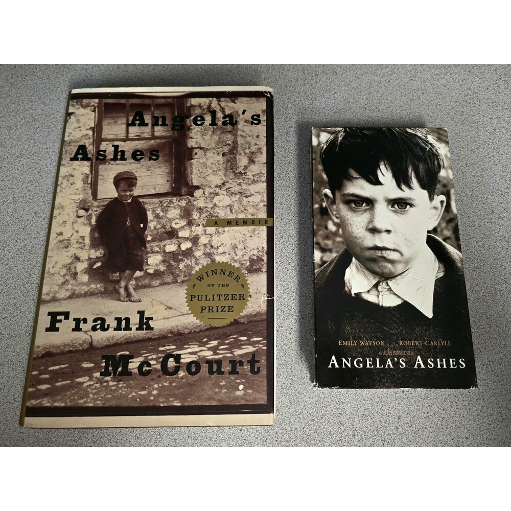 Angela's Ashes by Frank McCourt HCDJ 1996 & Angela's Ashes VHS Movie 1999